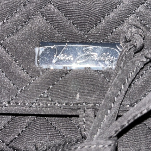 Vera Bradley Black Quilted Jewelry Case Tie Closure - Picture 2 of 7